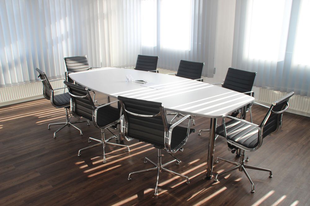 Bright commercial office space in Oklahoma after professional cleanup